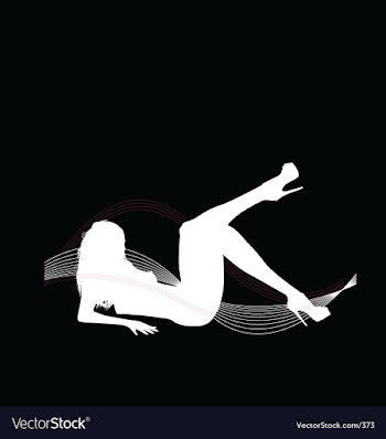 Sexy silhouette vector image