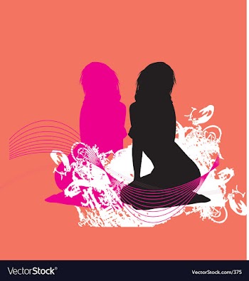 Sexy silhouette vector image