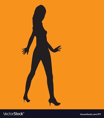 Sexy silhouette vector image