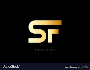 sf branding letter logo design concept