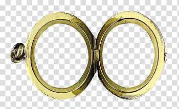 SG Designs Locket, oval gold-colored frame transparent background PNG clipart
