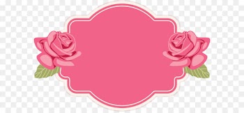 Shabby chic Wedding invitation Pink Pattern - Hand painted pink rose text label 