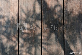 Shade on a wooden deck