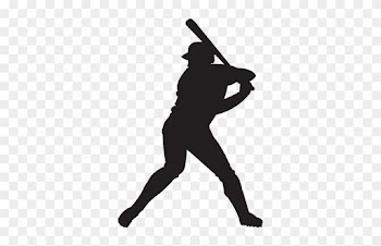 Shadow Clipart Softball - Baseball Player Silhouette Vector Free