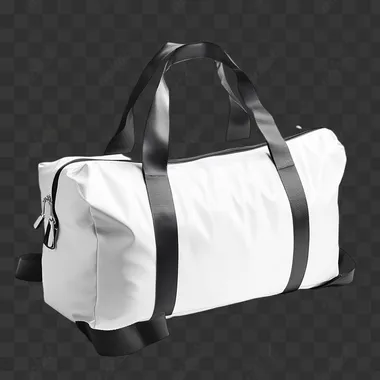 Shadows of Style: The Elegant White Sports Bag