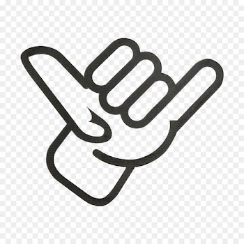 Shaka sign Sticker Emoji Sign language - Hang Loose 