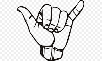 Shaka Sign White png download - 600*540 - Free Transparent Shaka ...