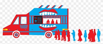 Shake By Black Tap Food Truck - Food Truck Red And Blue
