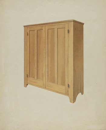 Shaker Cabinet (c. 1937) by Winslow | Free Photo - rawpixel
