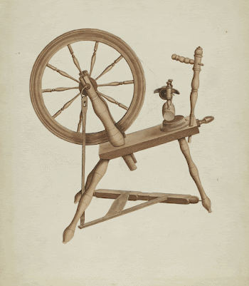 Shaker Flax Spinning Wheel (ca.1936) | Free Photo - rawpixel
