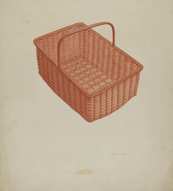 Shaker Laundry Basket (ca.1939) by Orville | Free Photo - rawpixel