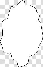 Shaky speech bubbles , black line art transparent background PNG clipart
