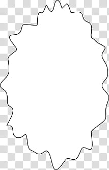 Shaky speech bubbles , black line illustration transparent background PNG clipart