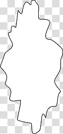 Shaky speech bubbles , black line transparent background PNG clipart