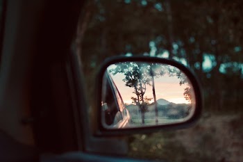 Shallow Depth Photo of Black Side Mirror