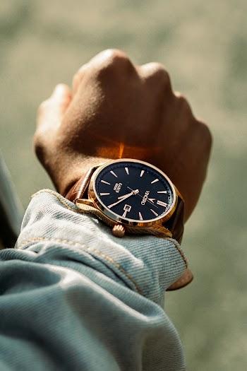 Shallow Focus Photo of Person Wearing Analog Watch