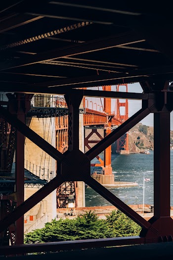 Shallow Focus Photo of Red Bridge