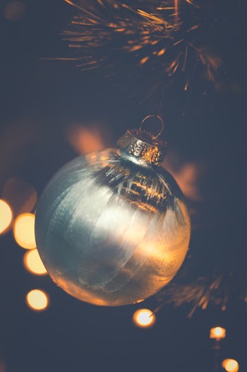 Shallow Focus Photo of Silver Bauble