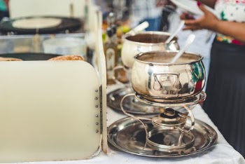 Shallow Focus Photo Of Stainless Steel Chafing Dish