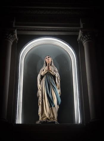 Shallow Focus Photo of Virgin Mary Statue