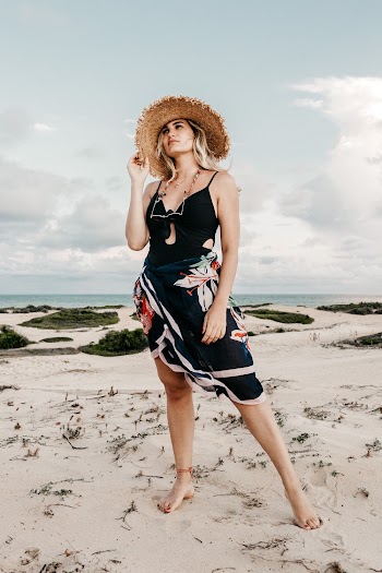 Shallow Focus Photo of Woman in Black Swimwear