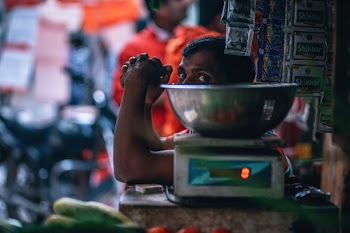 Shallow Focus Photography of Digital Weighing Scale