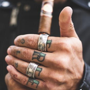 Shallow Focus Photography of Person Wearing Silver-colored Rings