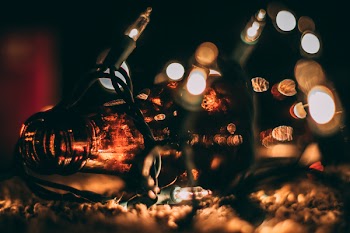 Shallow Focus Photography of String Lights