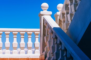 Shallow Focus Photography of White Hand Rails
