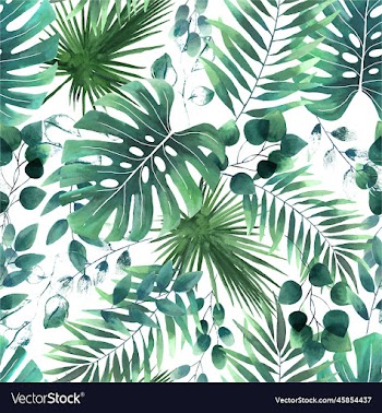 shameless pattern with tropical leaves repeat
