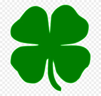 Shamrock Clover Irish Four Leaves Green Tattoo - Green Four Leaf Clover
