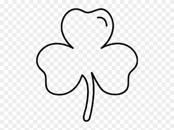 Shamrock Leaf Outline Icons By Canva Clipart - Shamrock Outline Png