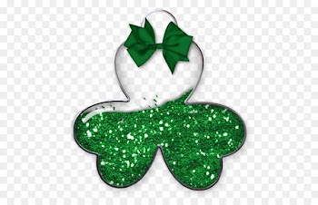 Shamrock Saint Patrick's Day Clip art - Shamrock with Green Bow PNG Picture 