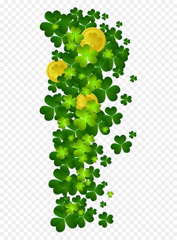 Shamrock Saint Patrick's Day Clip art - St Patricks Shamrock with Coins PNG Clipart 