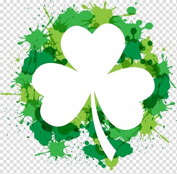 Shamrock Saint Patricks Day , Clover frame transparent background PNG clipart