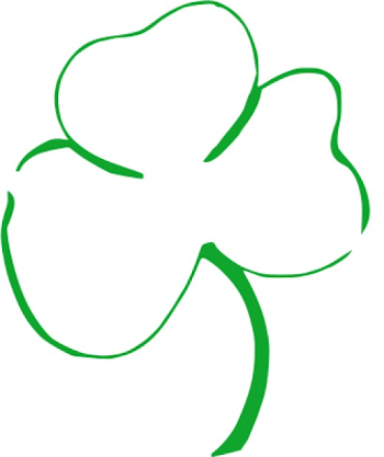 Shamrock with face clipart no background - Clip Art Library