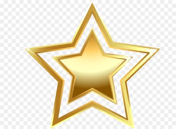 Shandong Golden Stars Clip art - Gold five-pointed star 