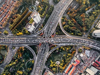 Shanghai interchange. Original public domain | Free Photo - rawpixel