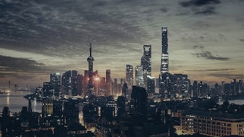Shanghai skyline. Original public domain | Free Photo - rawpixel
