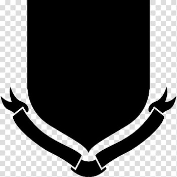 Shape Escutcheon , Shield with ribbon transparent background PNG clipart