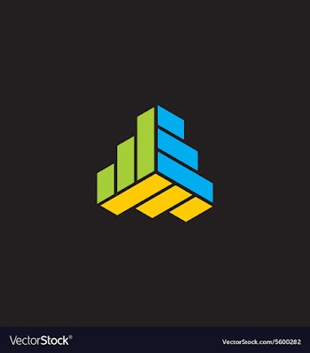  					Shape geometry technology logo vector image														
