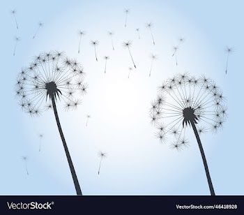shape of dandelion outline