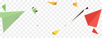 Shape Plane Triangle - Floating irregular shapes 