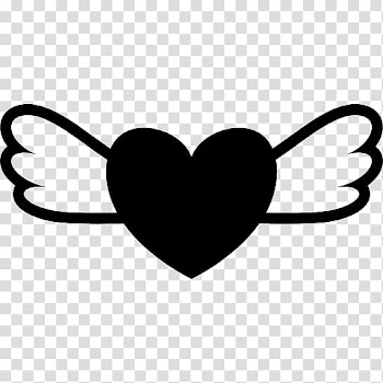 Shape Pulse Heart Encapsulated PostScript Symbol, heart wing transparent background PNG clipart