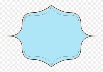 Shapes Clipart Elegant Shape - Blue Label Frame Png