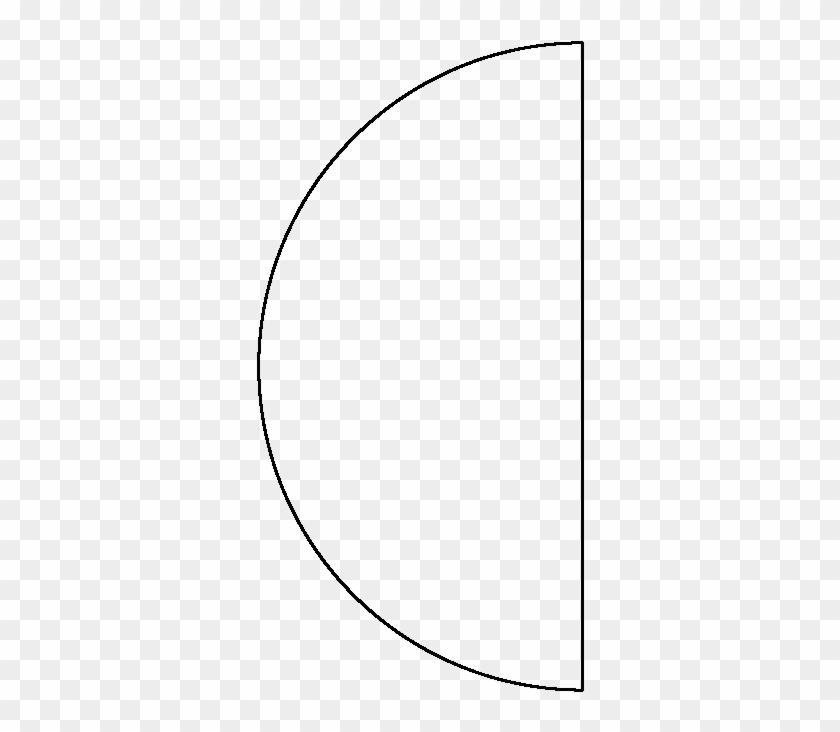 Shapes Clipart Semi Circle - Half Of A Circle