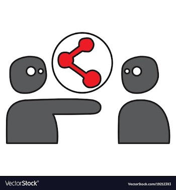 Share icon in flat design vector image