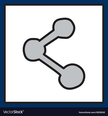 Share icon in flat design vector image