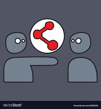 Share icon in flat design vector image