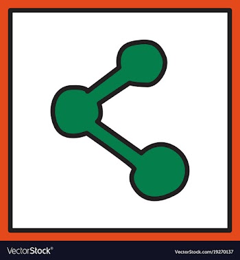 Share icon in flat design vector image